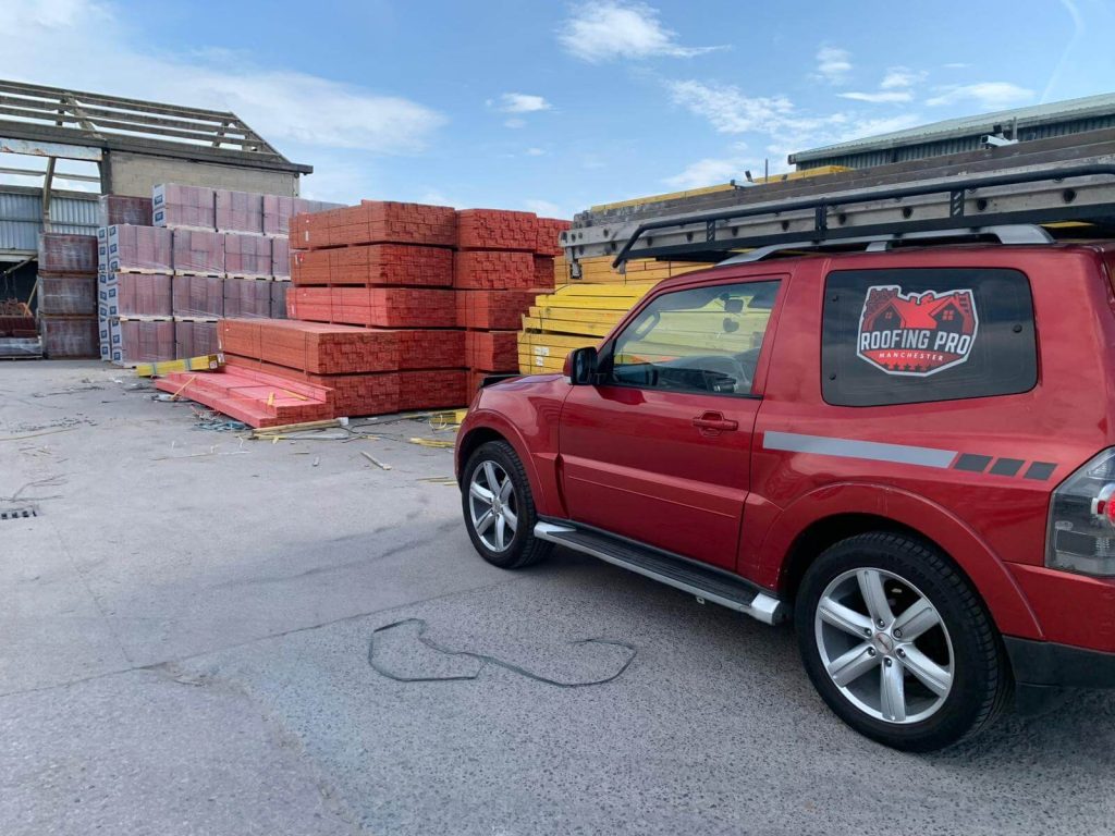 collecting roofing materials