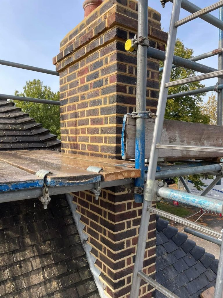 chimney brick work repaired